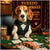 Tuxedo Tail-Wagger Beagle Dog Playing Poker in Luxury Casino Scene