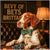 Humorous Brittany dog at poker table with lucky paws bowtie artwork