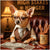 High Stakes Hugger Chihuahua playing poker with glasses and snuggle sticks