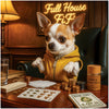 Full House FiFi Chihuahua playing poker in hoodie