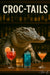 Crocodile bartender serving vibrant cocktails metal print wall art