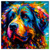 Colorful Newfoundland portrait in modern art style, perfect for home decor.