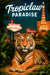Tropiclaw Paradise Night tiger Las Vegas nightlife metal print