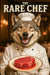 The Rare Chef II funny wolf culinary metal print