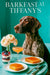 German Shorthaired Pointer beside teal marble table with jam-glazed brioche, berry parfait, cocktail, and vase with pastel flowers metal print