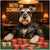 Stylish Schnauzer in leather jacket at poker table with chips and dice
