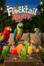 Parrots at a tropical cocktail party with vibrant colorful drinks artwork