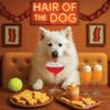 Hair of the Dog American Eskimo 003 Ruff & Ready Funny Canine Art neon lights, bacon-woven flair, and egg murals