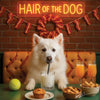 Hair of the Dog American Eskimo 006 Ruff & Ready Funny Canine Art neon lights, bacon-woven flair, and egg murals