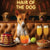 Hair of the Dog Basenji 010 Ruff & Ready Funny Canine Art neon lights, bacon-woven flair, and egg murals