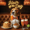Hair of the Dog Beagle 006 Ruff & Ready Funny Canine Art neon lights, bacon-woven flair, and egg murals