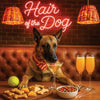 Hair of the Dog Belgian Malinois 001 Ruff & Ready Funny Canine Art neon lights, bacon-woven flair, and egg murals