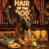 Hair of the Dog Belgian Malinois 006 Ruff & Ready Funny Canine Art neon lights, bacon-woven flair, and egg murals
