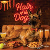 Hair of the Dog Belgian Malinois 009 Ruff & Ready Funny Canine Art neon lights, bacon-woven flair, and egg murals