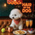 Hair of the Dog Bichon Frise 012 Ruff & Ready Funny Canine Art neon lights, bacon-woven flair, and egg murals