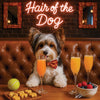Hair of the Dog Biewer Terrier 002 Ruff & Ready Funny Canine Art neon lights, bacon-woven flair, and egg murals