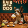 Hair of the Dog Biewer Terrier 011 Ruff & Ready Funny Canine Art neon lights, bacon-woven flair, and egg murals