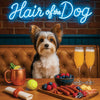 Hair of the Dog Biewer Terrier 015 Ruff & Ready Funny Canine Art neon lights, bacon-woven flair, and egg murals