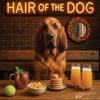 Hair of the Dog Bloodhound 009 Ruff & Ready Funny Canine Art neon lights, bacon-woven flair, and egg murals