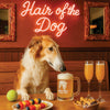 Hair of the Dog Borzoi 003 Ruff & Ready Funny Canine Art neon lights, bacon-woven flair, and egg murals