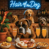 Hair of the Dog Boxer 016 Ruff & Ready Funny Canine Art neon lights, bacon-woven flair, and egg murals