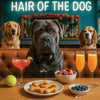 Hair of the Dog Cane Corso 006 Ruff & Ready Funny Canine Art neon lights, bacon-woven flair, and egg murals