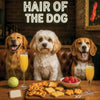 Hair of the Dog Cavachon 001 Ruff & Ready Funny Canine Art neon lights, bacon-woven flair, and egg murals