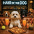 Hair of the Dog Cavachon 009 Ruff & Ready Funny Canine Art neon lights, bacon-woven flair, and egg murals