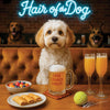 Hair of the Dog Cavachon 010 Ruff & Ready Funny Canine Art neon lights, bacon-woven flair, and egg murals