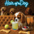 Hair of the Dog Cavalier King Charles Spaniel 003 Ruff & Ready Funny Canine Art neon lights, bacon-woven flair, and egg murals