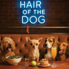 Hair of the Dog Chihuahua 002 Ruff & Ready Funny Canine Art neon lights, bacon-woven flair, and egg murals