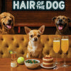 Hair of the Dog Chihuahua 007 Ruff & Ready Funny Canine Art neon lights, bacon-woven flair, and egg murals