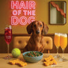 Hair of the Dog Dachshund 005 Ruff & Ready Funny Canine Art neon lights, bacon-woven flair, and egg murals