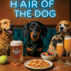 Hair of the Dog Dachshund 006 Ruff & Ready Funny Canine Art neon lights, bacon-woven flair, and egg murals