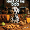 Hair of the Dog Dalmatian 007 Ruff & Ready Funny Canine Art neon lights, bacon-woven flair, and egg murals