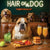 Hair of the Dog English Bulldog 015 Ruff & Ready Funny Canine Art neon lights, bacon-woven flair, and egg murals