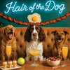 Hair of the Dog English Springer Spaniel 006 Ruff & Ready Funny Canine Art neon lights, bacon-woven flair, and egg murals