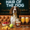 Hair of the Dog English Springer Spaniel 010 Ruff & Ready Funny Canine Art neon lights, bacon-woven flair, and egg murals