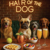 Hair of the Dog French Bulldog 008 Ruff & Ready Funny Canine Art neon lights, bacon-woven flair, and egg murals
