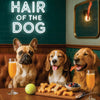 Hair of the Dog French Bulldog 010 Ruff & Ready Funny Canine Art neon lights, bacon-woven flair, and egg murals