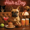 Hair of the Dog French Bulldog 018 Ruff & Ready Funny Canine Art neon lights, bacon-woven flair, and egg murals