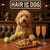 Hair of the Dog Goldendoodle 012 Ruff & Ready Funny Canine Art neon lights, bacon-woven flair, and egg murals