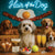 Hair of the Dog Havanese 015 Ruff & Ready Funny Canine Art neon lights, bacon-woven flair, and egg murals