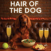 Hair of the Dog Irish Setter 015 Ruff & Ready Funny Canine Art neon lights, bacon-woven flair, and egg murals