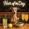 Hair of the Dog Italian Greyhound 005 Ruff & Ready Funny Canine Art neon lights, bacon-woven flair, and egg murals