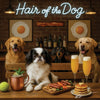 Hair of the Dog Japanese Chin 010 Ruff & Ready Funny Canine Art neon lights, bacon-woven flair, and egg murals