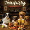 Hair of the Dog Japanese Chin 016 Ruff & Ready Funny Canine Art neon lights, bacon-woven flair, and egg murals