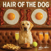 Hair of the Dog Labrador Retriever 002 Ruff & Ready Funny Canine Art neon lights, bacon-woven flair, and egg murals
