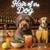 Hair of the Dog Lagotto Romagnol 011 Ruff & Ready Funny Canine Art neon lights, bacon-woven flair, and egg murals