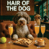 Hair of the Dog Lagotto Romagnol 013 Ruff & Ready Funny Canine Art neon lights, bacon-woven flair, and egg murals